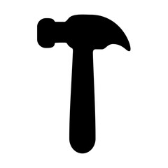 Hammer claw silhouette. Vector image