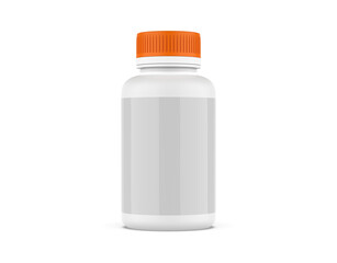supplement bottle for mockup with white background