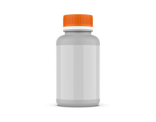 supplement bottle for mockup with white background