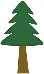 christmas tree isolated on white