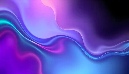 Naklejka premium Render 3D object with a reflective surface and iridescent colors. Holo abstract 3D shapes gradient swirling, 