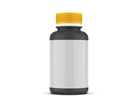 supplement bottle for mockup