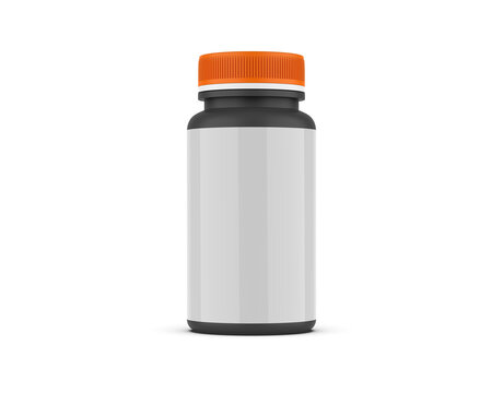 supplement bottle for mockup