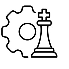 strategy icon for business and life