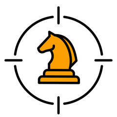 strategy icon for business and life