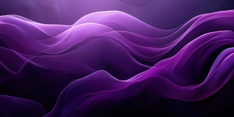 Obraz premium Abstract Purple Swirling Fabric on Black Background