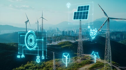 Integrated Smart Grid System Distributing Renewable Energy Across Digital City Infrastructure