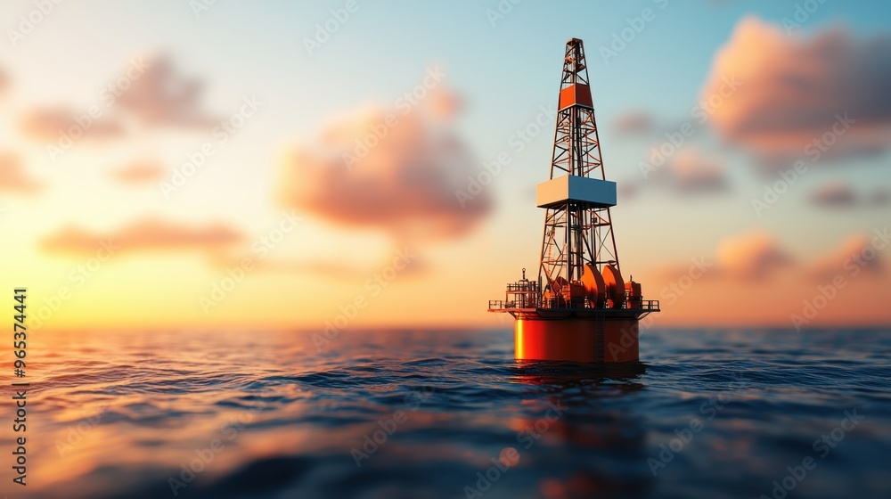 Aufkleber global economic vulnerability to oil dependency - with copy space and selective focus in