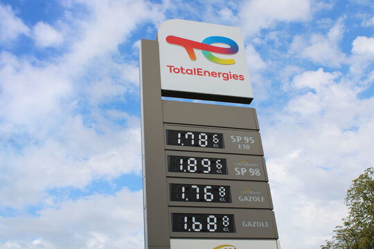 Total Energies, totem affichage des prix