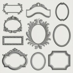 set of vintage frames