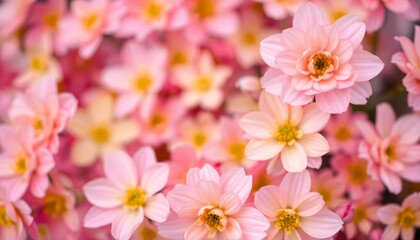 Fototapeta premium Close-up of chrysanthemums with contrasting colors.