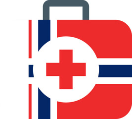 NORWAY flag on Doctor bag