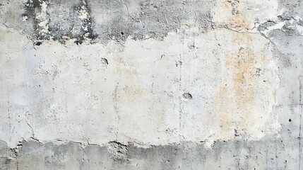 A textured concrete wall with peeling paint, showcasing a blend of gray and earthy tones. Perfect for backgrounds and industrial themes.