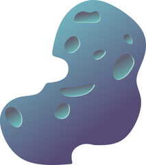 Fototapeta premium Space Asteroid Illustration