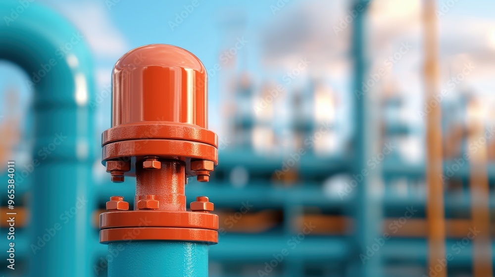 Poster global oil demand trends: data visualization with copy space and selective focus in