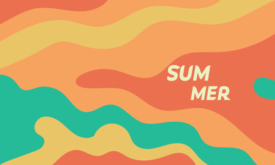 Background summer A creative concept for a summer-themed bright cover, card, or poster in a minimalistic style, perfect for corporate identity, branding, social media ads, and promotions.