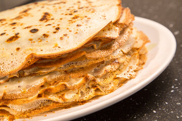 stack of pancakes russian food, Maslenitsa
