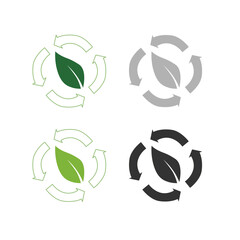 RECYCLE PRODUCT BADGES SIGN SYMBOL LOGO ISOLATED ON WHITE