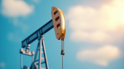 Oil Price Correction and Market Recovery Analysis - with Copy Space, Selective Focus |