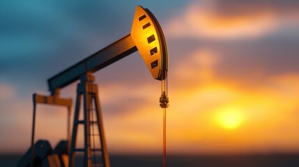 Strategic Oil Price Forecasting for Investors - with Copy Space and Selective Focus