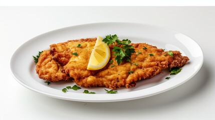 Fototapeta premium Traditional german schnitzel cutlet