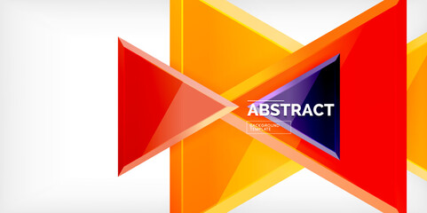 Triangle glass shapes geometric abstract background. Vector Illustration For Wallpaper, Banner, Background, Card, Book Illustration, landing page