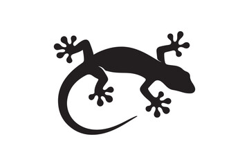 Gecko silhouette vector illustration, Gecko silhouette vector, Gecko silhouette PNG 