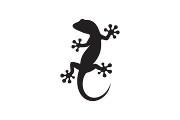 Gecko silhouette vector illustration, Gecko silhouette vector, Gecko silhouette PNG 