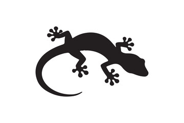 Gecko silhouette vector illustration, Gecko silhouette vector, Gecko silhouette PNG 