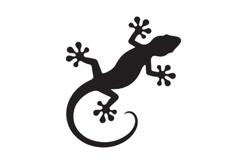 Gecko silhouette vector illustration, Gecko silhouette vector, Gecko silhouette PNG 