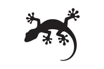 Obraz premium Gecko silhouette vector illustration, Gecko silhouette vector, Gecko silhouette PNG 