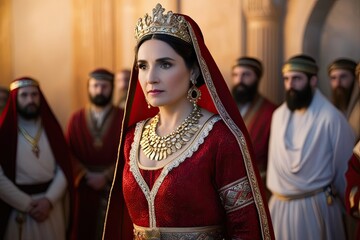Fototapeta premium Queen Esther: A Legacy of Courage and Grace in Historical Judaism