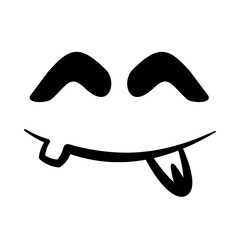 Halloween Icon and Halloween Pumpkin Face Emoticon