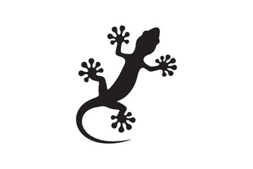 Fototapeta premium Gecko silhouette vector illustration, Gecko silhouette vector, Gecko silhouette PNG 