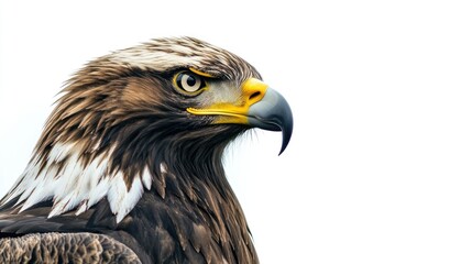 Close-up Portrait of a Golden Eagle with a Sharp Gaze