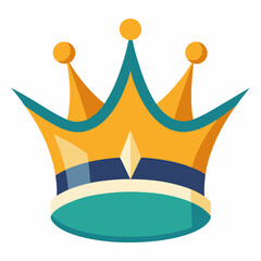 Fototapeta premium luxury golden crown vector illustration