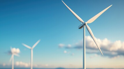 Renewable Energy Transition - Wind Farm with Oil Barrels in Background