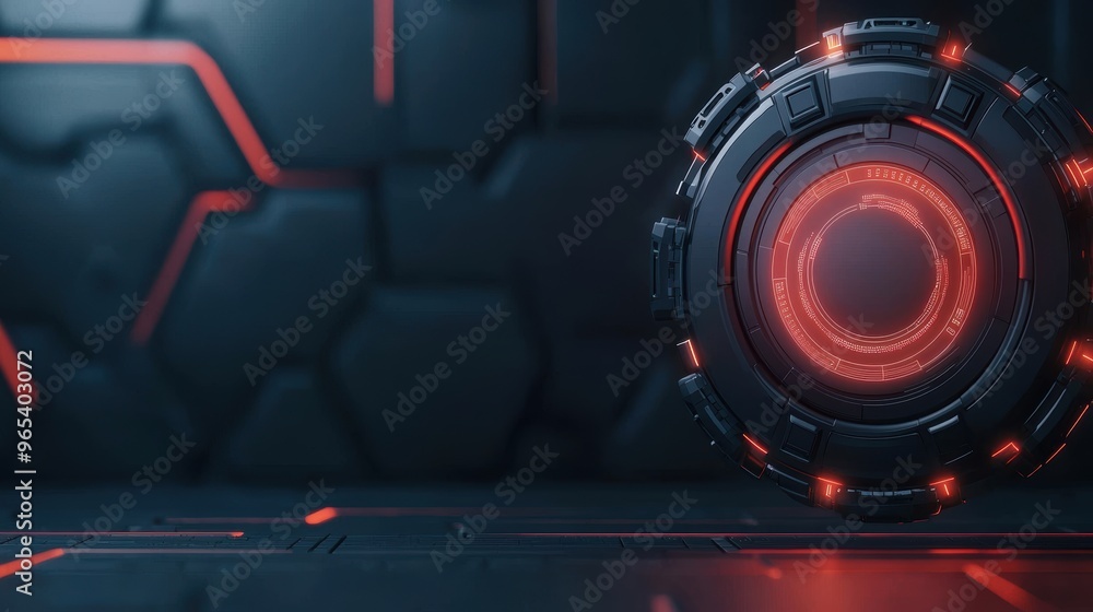 Poster futuristic predictive energy modeling technology interface in dark modern style with holographic ele