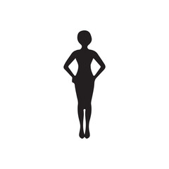 silhouette of a woman. silhouette of a person