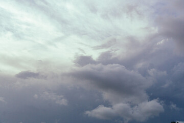 Beautiful Overcast Sky With Dramatic Cloud Formation