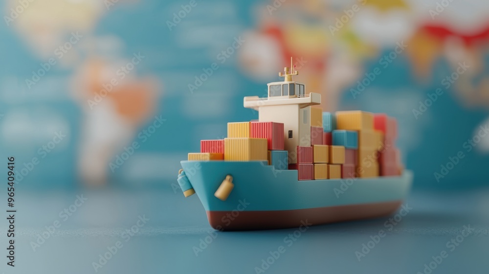 Poster visualizing the global oil trade network in - digital with copy space and selective focus