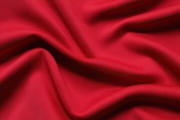 Obraz premium Red Cloth Background with Undulations and Bright Texture