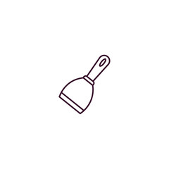 scraper  outline icon. Linear vector from construction concept. Thin line scraper  icon isolated on white background