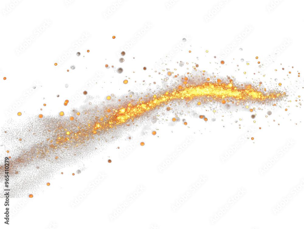 Poster abstract digital art with glittering light stream and pixelated background