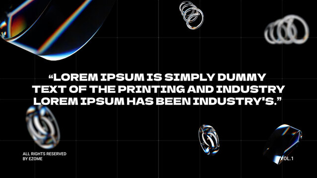 Dispersion Typography 3D 3