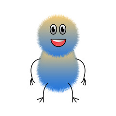 Cute Monster Character Illustration