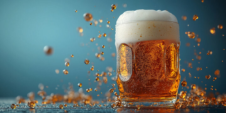 Beer Pints in a Dynamic Arrangement - Perfect for Oktoberfest