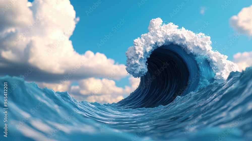 Poster digital storm of oil price crash - with copy space and selective focus on foreground |