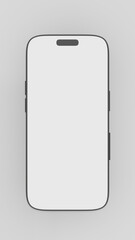 Mockup smart phone 16 new generation and screen Transparent and Clipping Path isolated screen template for Infographic Business web site design app