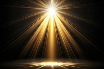 Obraz premium Dynamic Spotlight Effects with Radiant Glows and Soft Beams on Dark Backgrounds